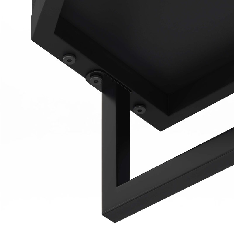 Armoire de salle de bain 23,62 po, Noir