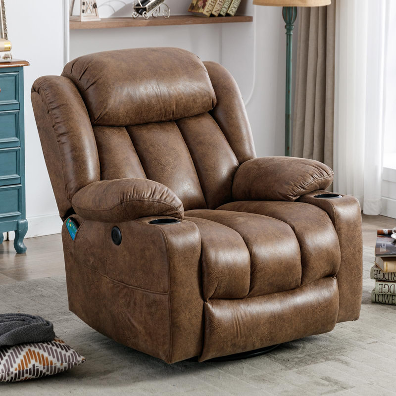 Ruhe Upholstered Recliner, Brown