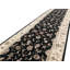 Hand-Knotted High-Quality Black and Taupe Runner