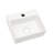 White Ceramic Wall Mount Bathroom Sink, 13.6L X 11.6W 4.8H, Single Faucet Hole, Smooth Polished Surface, Acid , Modern Design, Installation Guide 13.6X11.6 Inch Rectangle Stain Low Water Absorption,