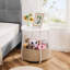 Table de chevet avec panier en tissu pour chambre à coucher Modern-429785367
