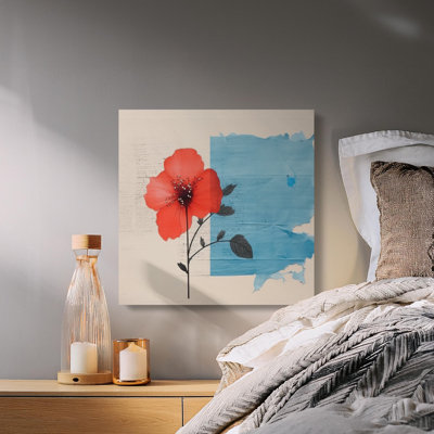 Penley 1 Piece Wrapped Canvas Wall Art Set