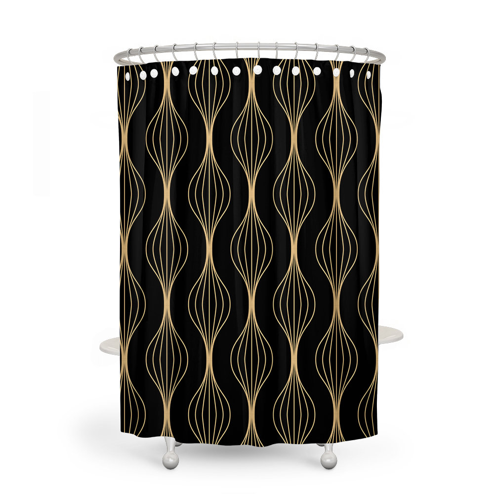 Illughi Geometric Shower Curtain East Urban Home 