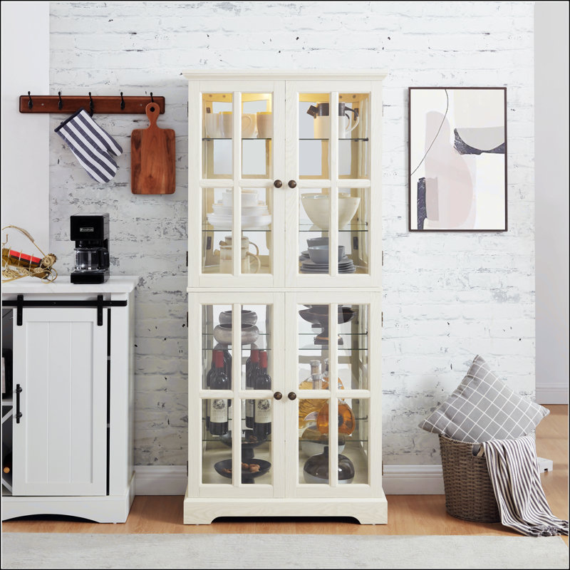Vitrine Curio, Blanc