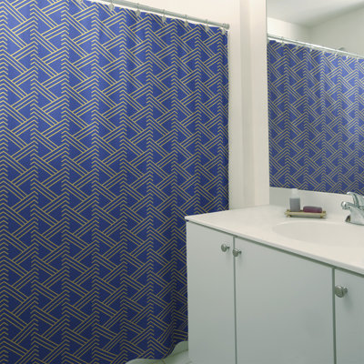Rideau de douche simple Classic Zig Zag