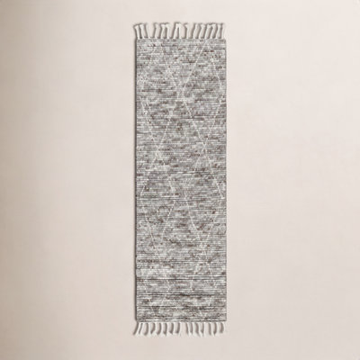 Talon Handmade Wool Gray Rug