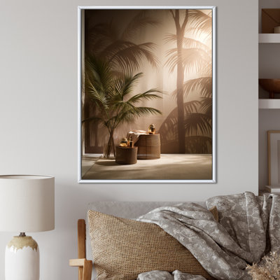 " Sepia Serenity Palms II "