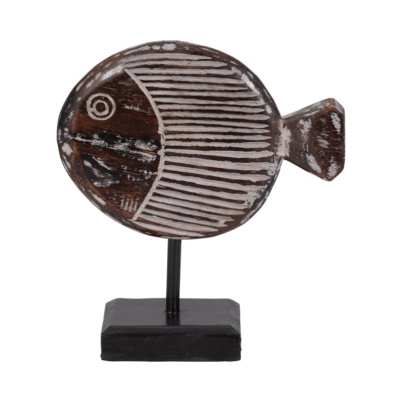 Figurine Bywood Modern, H 11 po x l 9 po x P 4 po, Gris