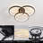 20" Modern Black LED Ceiling Light
