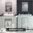 24 In. W X 32 In. H Rectangular Framed Wall Bathroom Vanity Mirror in Matte Black-1314374175