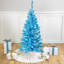 Pre-Lit Medium Pine Artificial Christmas Tree - Sky Blue - Clear Lights-1298261549