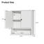 Armoire de salle de bain murale blanche-1255625026