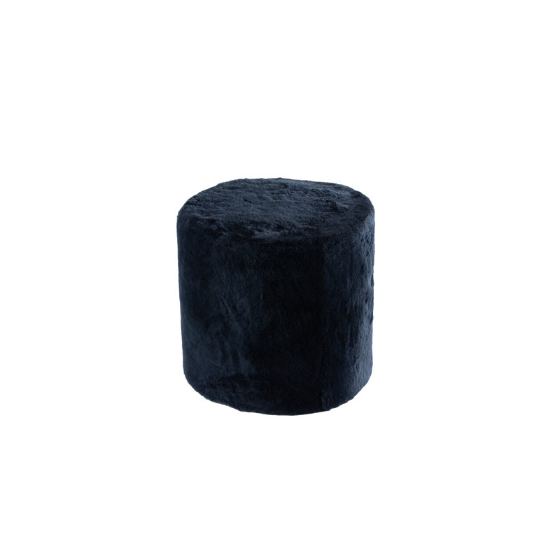  Grand repose-pieds Furniture Shearling, Bleu marine foncé