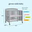Lit de bébé portatif convertible 3-en-1 Dylan-43847987