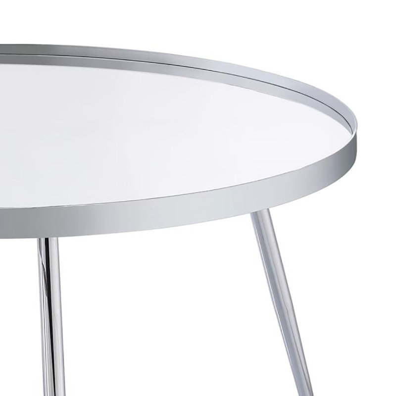 Table basse Quillie, Chrome
