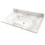 Comptoir de meuble-lavabo en noyer riche de 36 po x P 21 po avec plateau simple encastré rectangulaire Marella de Marly-132975032-132975038