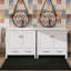 Meuble-lavabo élégant de 72 po avec lavabo en céramique, portes à fermeture en douceur, tablettes de rangement doubles et tiroir cloisonné-2087206417-2087206510
