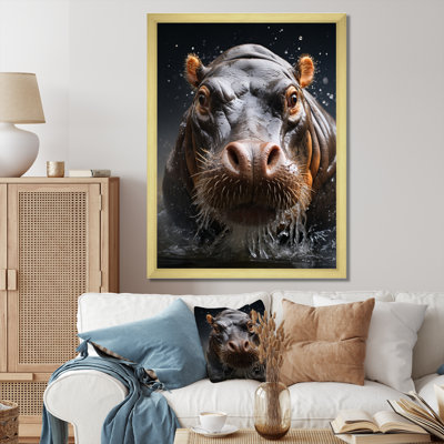 " Animal Hippopotamus Selfy I "