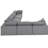 Bania Upholstered L-Shaped Sectional Symmetrical