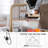 Modern 360° Rotating Single Handle Waterfall Kitchen Faucet with Three Water Outlet Modes, Temperature Display & Pull Down Sprayer-119222228