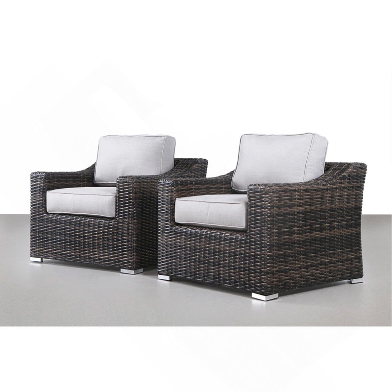 Fully Assembled Patio Chair With Cushions 2