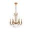 Lustre traditionnel à 6 lumières de style bougie avec détails en cristal Ashmin-20209464
