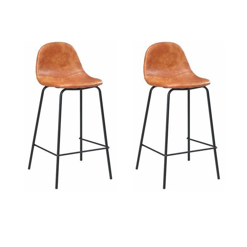 Tabouret de comptoir 26,5 po Jennaliz, Brun doré