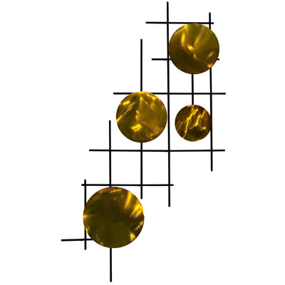 Satellite Circles Metal Decor