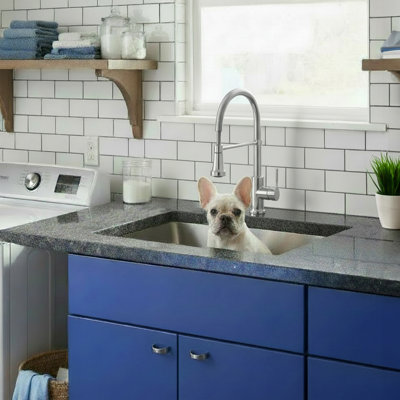 Pro Series 23 " L x 18 " W Stainless Steel Undermount Laundry Sink