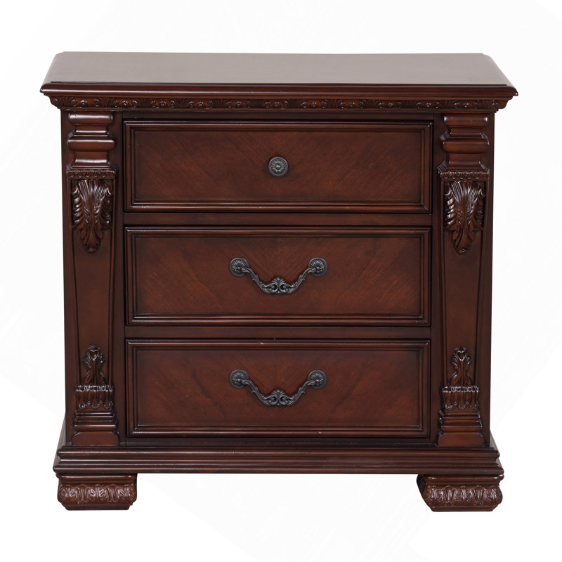 2 Drawer Night Stand , Cherry