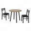 Ensemble de table de salle à manger, ensemble 3 pièces, petit, abattant 35 po, cuisine, métal-1438298463-1438298432