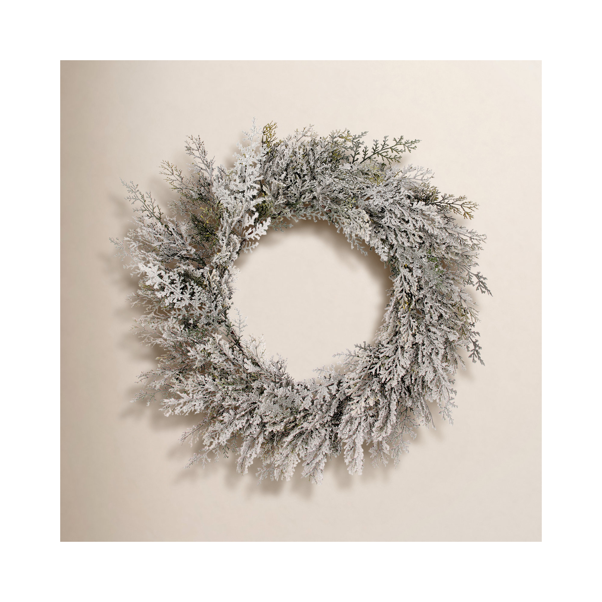 24'' Faux Cedar Wreath