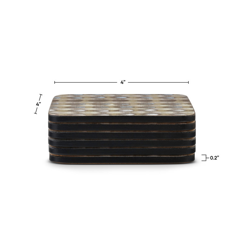 Sous-verres Pimpernel 4 po x 4 po