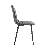5-Piece Modern Industrial Dining Table Set with 55" Rectangular Wood Table and Upholstered Chairs-840745459-841530496