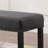 Fabric Dining Bench With Nailhead Trim, Grey-630104463