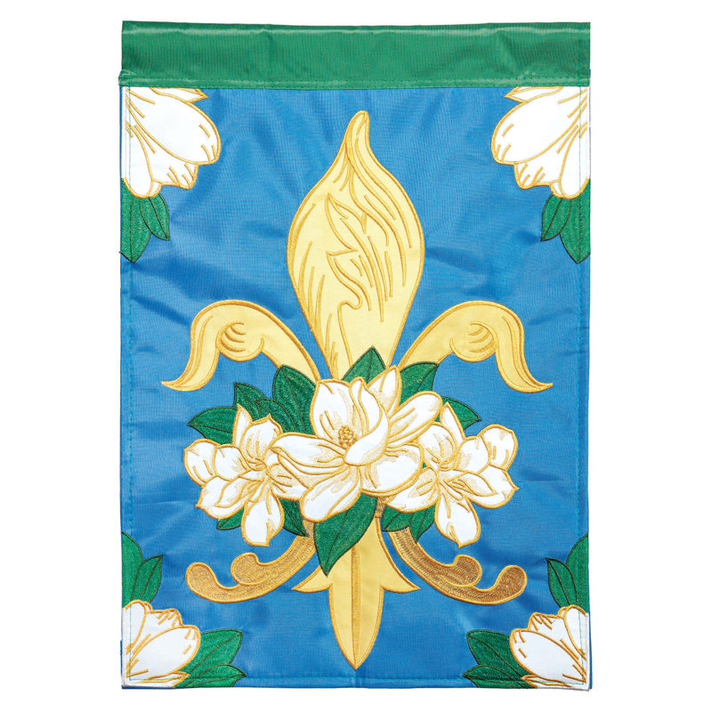 Drapeau de jardin en polyester 2 pi 1 po x 6 pi 1 po