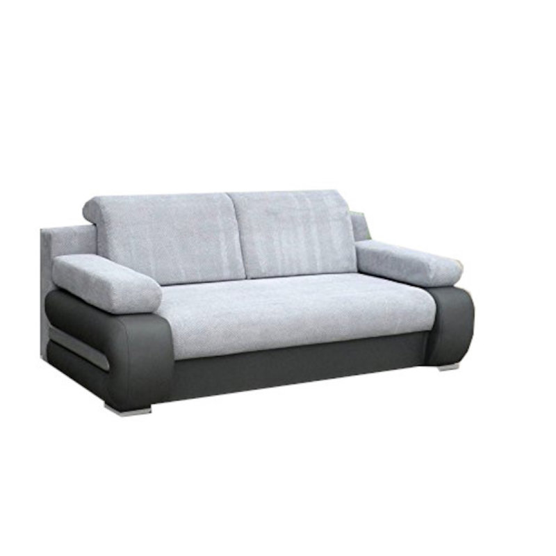3 Seater Sleeper, Light Grey/Dark Grey