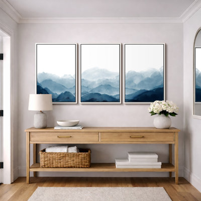Pictures, Framed Canvas Giclee Print 3 Pieces Wall Art