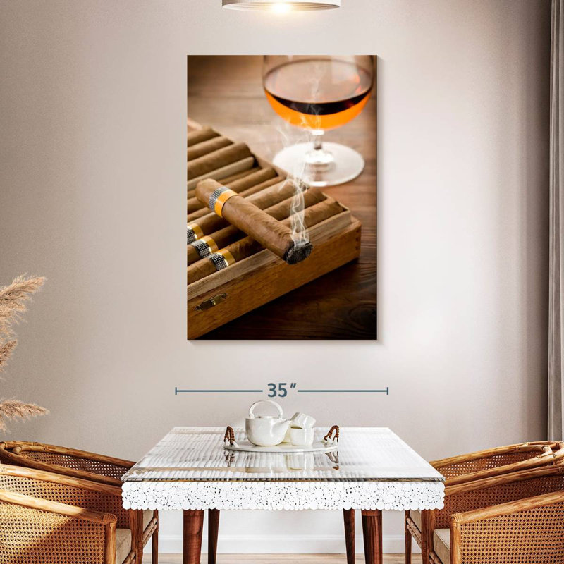 Senne Cigar And Whiskey, 30" H x 20" W