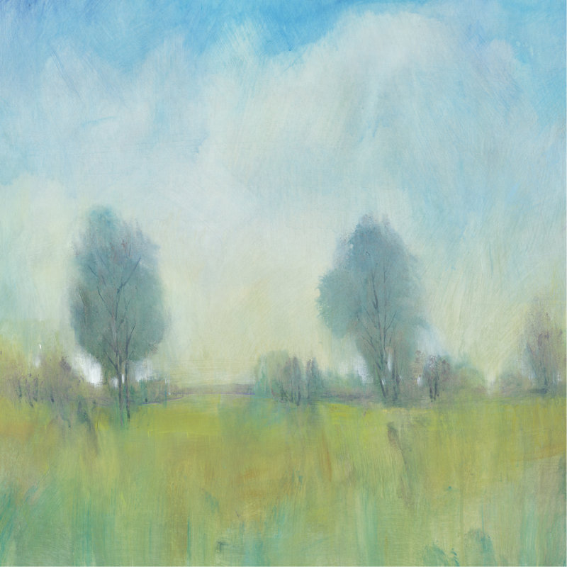 Summertime II by Tim O'Toole - Wrapped Canvas Painting, 30cm H x 30cm W