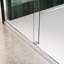 Porte de douche Bypass au fini nickel brossé - verre trempé de 5/16 po, mouvement fluide, fuite de nickel en verre, installation facile, salle de bain