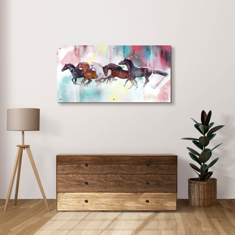 «Horses Wild» par Mark Ashkenazi, H 24 po x l 48 po