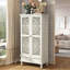 Armoire d'appoint en bois sculpté à 2 portes avec tiroir Anadia-1430720659