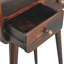 Solid Wood Mini Curved Console Table-290066370
