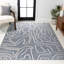 Tapis bleu foncé / blanc Sauvanne-156568460