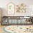 Safe And Comfortable Floor Bed With Guardrails And Door For Kids, For Peaceful Sleep And Playtime.-241441680