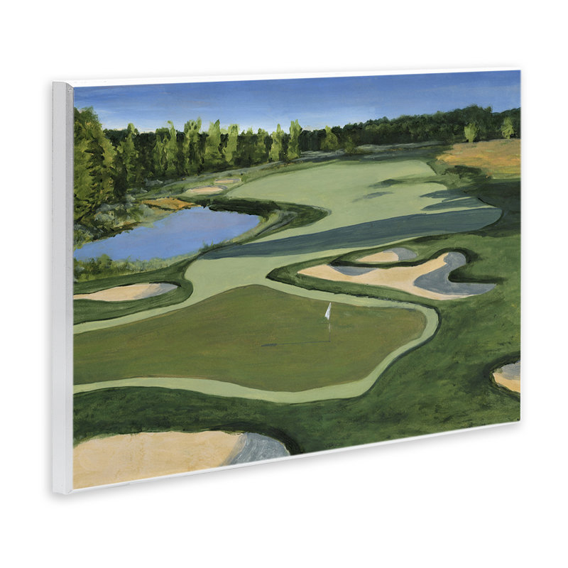 Art mural traditionnel par Michael Willett, H 13 po x l 19 po