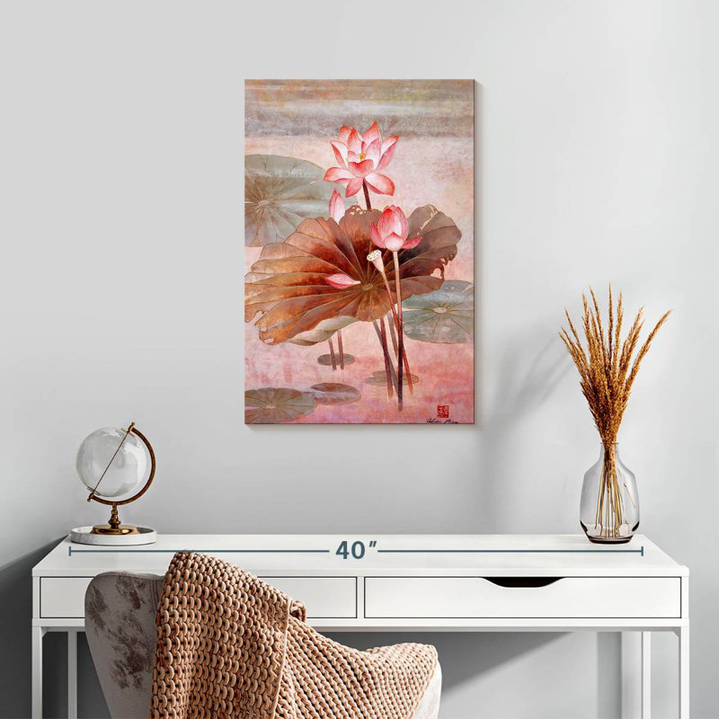 Harnek Lotus Autumn Light, 24" H x 16" W