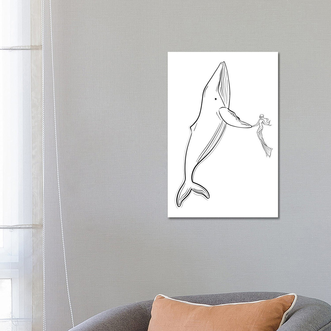 Save The Whales von Sabina Fenn - Galerie-verpackte Leinwand Giclée auf Leinwand