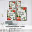 «Christmas Flora Wreath», reproduction encadrée B - bois massif-578684862